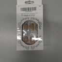 5 x White French Tip Press on Nails Almond Fake Nails Medium False Nails with Gold Glitter Design Glue on Nails Ombre Full Cover Stick on Nails Glossy Acrylic Nails for Women Fall Manicure 24Pcs