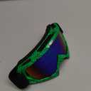 CoPvner Dirt Bike Motorcycle Goggles ATV Motocross Riding Goggles UV400 OTG Offroad MX Helmet Racing Four Wheeler Goggle for Adults Men Women Youth Kids(Spider green frame+color lens)