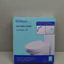 Hibbent Premium Elongated Toilet Seat with Cover Quiet Close, One-Click to Quick Release, Easy Installation Non-Slip Seat Bumpers, Slow Close Toilet Seat and Cover, Easy Cleaning-White Color