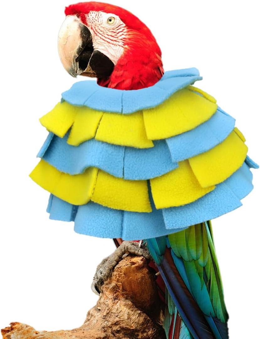Bird Collar for Macaw Parrots Feather Plucking Parrot Anti Bite Collar Full Body Shield