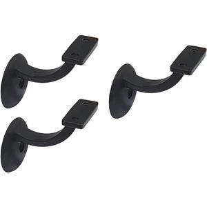 QCAA Heavy Duty Zinc Die Cast Handrail Bracket, Powder Coated Oil-Rubbed Bronze, Pack of 3, Made in Taiwan