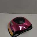 JEWHITENY 57 Pcs LED Beads U V Nail Lamp : 220 W Professional Nail Dryer with 4 Timers & Automatic Sensor Fast Curing U V Light for Gel Nails Professional Manicure Tool (Pink & Gold)