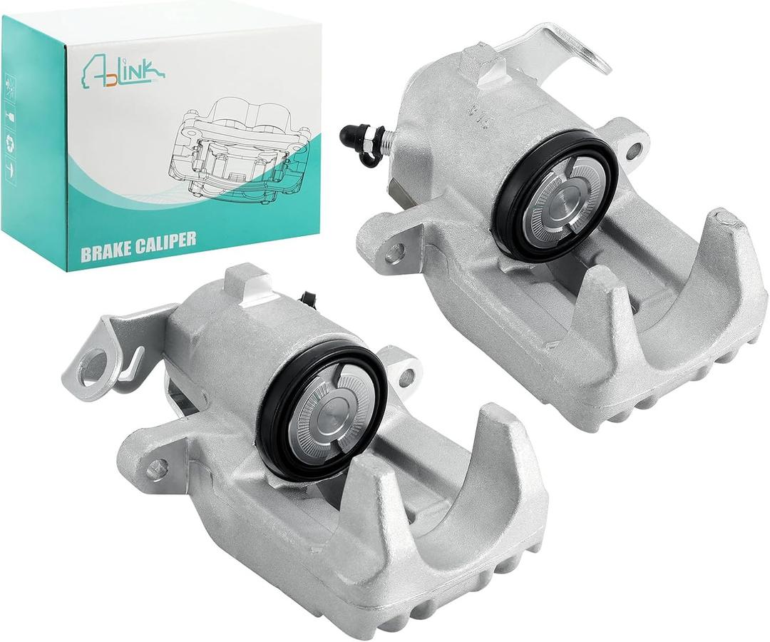 1J0615423B 1J0615424B Rear Disc Brake Caliper 2PCS Assembly Without Bracket for Audi TT Quattro 2000-2006, Volkswagen Jetta 2000-2005 1.8L 1.9L 2.0L 2.8L 3.2L Rear Driver and Passenger Side