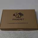 PHOEPET No Pull Dog Harness Medium Reflective Front Clip Vest with Handle,Adjustable 2 Metal Rings 3 Buckles[Easy to Put on & Take Off](M, Red)