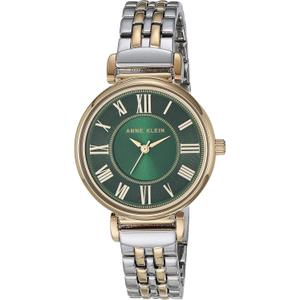 Anne Klein Women's Bracelet Watch (Two Tone/Green)