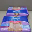 Always Discreet Adult Diapers for Women, Incontinence Underwear, Postpartum Essentials, Disposable Briefs, Max Absorbency, Bladder Leak Protection, Large, 76ct
