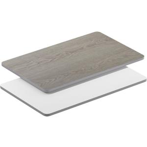 Flash Furniture Glenbrook 30" x 48" Rectangular Table Top with White or Gray Reversible Laminate Top