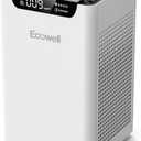 ECOWELL Air Purifiers for Home Large Room Bedroom Fit Up to 1185 Sq Ft Room W/Auto Sensor, Dual Sides Air Intake,True HEPA Filters Capturing 99.97% the Dust Pet Hair Smoke Pollen Odor EAP260, White