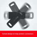 SANDISK 256GB Ultra Dual Drive Go USB Type-C Flash Drive, Black - SDDDC3-256G-GAM46