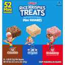 Rice Krispies Treats Mini Crispy Marshmallow Squares, Kids Snacks, Lunch Snacks, Variety Pack, 20.1oz Box (52 Bars) (EXP 08/12/25)