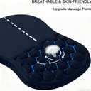 Road Mouse Pad for Car Mouse with Wrist Rest, Ergonomic Mousepad for Wrist Pain Relief with Wrist Support, 12L x 8W inches