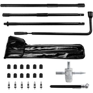 Spare Tire Removal Tool Kit Tire Lug Wrench Handle Replacement Set Fit For Chevrolet Colorado Chevy Hummer H3 Gmc Canyon (19mm)