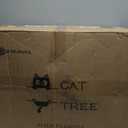 U-Moving 46" Natural Wood Cat Tree for Large Cats  Modern Feline Tower with Scratching Posts, Real Branch Design & Luxury Gift for Cat Lovers