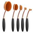 Yoseng Oval Foundation Brush 5 Pcs Toothbrush makeup brushes Fast Flawless Application Liquid Cream Powder Foundation