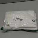 Barossa Design Stall Fabric Shower Curtain Waffle Weave 36 x 96 inches Extra Long Size, Hotel Grade, Spa, 230gsm Heavy Duty, Water Repellent, Washable, White, 36x96