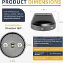 AMI PARTS DG94-03500A/Z Gas Stove Knob Replacement(Black) and DG94-03500X Gas Stove Knobs -Models NX60T8111SS NX60T8311SS NX60T8711SS for Oven Burner Top Stove knobs