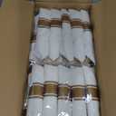 350 Pieces Black and Gold Plastic Plates with Disposable Silverware, Include 50 Dinner Plates 9, 50 Dessert Plates 6.3, 50 Black Cups 9 OZ, 50 Pre Rolled Napkins for Wedding Party Graduation