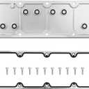 LS Gen 4 Valley Cover Plate Kit Non AFM DOD Valley Pan Compatible with Chevrolet Silverado, GMC Sierra, Cadillac Escalade, Hummer, LS2 LS3 LS7, 4.8L 5.3L 6.0L 6.2L, Replace# 12598832 12610141