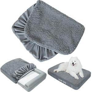 Moonsea Dog Bed Covers Soft Plush Replacement Washable, Waterproof Pet Bed Liner Grey 36x27 Inches, for Dog/Cat, Cover Only Moonsea Dog Bed Covers Soft Plush Replacement Washable, Waterproof Pet Bed Liner Grey 36x27 Inches, for Dog/Cat, Cover Only