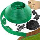 Landscape Edging - Garden Edging Border 120FT 2IN Tall with 180 Stakes, No Dig Lawn Edging for Landscaping for Garden Bed, Yard, 0.15" Thick Flower Bed Border Edging with Connector for Outdoor (GREEN)