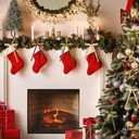 2 x Waydress 36 Pcs Velvet Bows Christmas Tree Ornaments 5 x 7 Inch Vintage Velvet Ribbon Wreath Bows for Christmas Tree Garland Gift Wrapping Xmas Home Decor, Brown, Beige, Moss Green