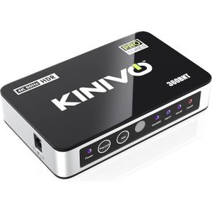 Kinivo HDMI Switch with Audio Extractor 360BNT (3 in one out, Toslink Optical Audio Port, SPDIF, 4K 60Hz, High Speed 18Gbps, IR Remote) - Compatible with Roku, PS5, Xbox, Apple TV, Dolby Digital/Atmos