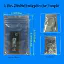Premium ESD Shielding Bags, 120pcs Mixed Sizes Anti Static Resealable Bags for 3.5 & 2.5 Devices
