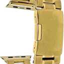 Bandini Stainless Steel Metal Replacement for Apple Watch Band, Compatible with Apple Watch Series 6, 5, 4, 3, 2, 1 and iWatch Strap - Many Colors - 38mm, 40mm