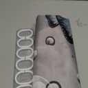 Xguatan Rustic Farmhouse Teal Floral Shower Curtain, Farm Teal Daisy Flowers and Butterfly Shower Curtain for Bathroom, Country Turquoise Gray Fabric Boho Shower Curtain Set with 12PCS Hooks, 70X70IN