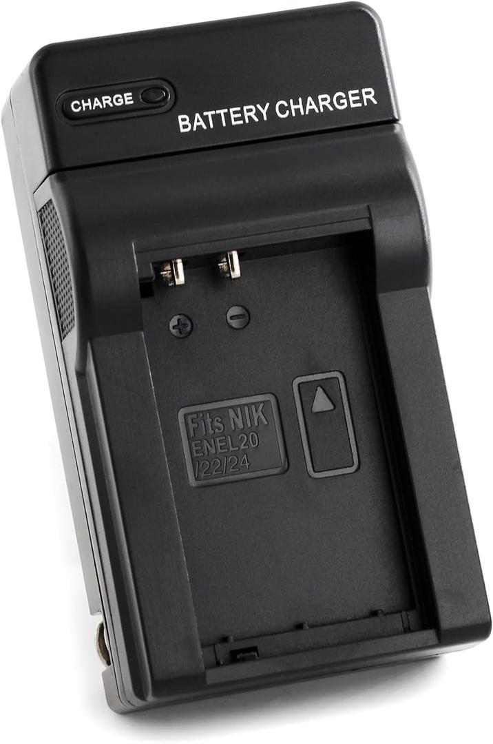 EN-EL20 Wall Charger for Nikon 1 AW1, 1 J1, 1 J2, 1 J3, 1 J4, 1 S1, 1 S2, 1 V3, Coolpix A and More with Foldable Plug