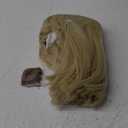 WeKen Fashion Wig Women's Short Bob Kinky Straight Full Bangs Synthetic Hairpieces Blonde