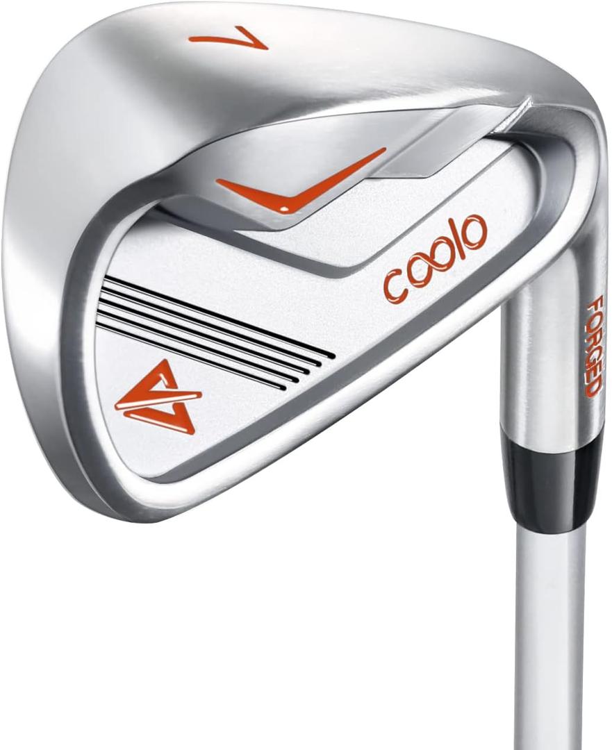 COOLO Graphite Golf Irons, Provide More Speed and Control, Beginner/High Handicap/Seniors/Ladies, Reduced Strain on Elbows and Wrists, Right Handed, 4 iron, 24 degrees, 38"