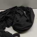 Double Hammock 2 Person Extra Large 330X150cm Load Capacity 600Pound Canvas Cotton Hammock for Patio Porch Garden Backyard Lounging Outdoor and Indoor XXL(Black)