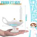 Teenyyou 1 Pc Nurse Graduation Lamp Nursing Lamp for Pinning Ceremony Battery Powered Nightingale Lamps Nurse Week Gift LED Candle (Batteries Not Included) (Gold Trim,Small)