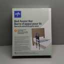 Medline Bed Assist Bar with Storage Pocket, Height Adjustable Bed Rail for Elderly Adults, Assistance for Getting In and Out of Bed at Home