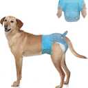 Dono Dog Diapers Female for Large Dogs with Stretchy Waist, Disposable Full Wrap Puppy in Heat Period Diapers, 360 Leak-Proof Super Absorbent Doggie Small Medium