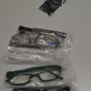 Gaoye 1.25 Professional Reading Glasses for All Day - Computer Readers with Blue Light Protection - Value Pack (Clear Natural Hues)