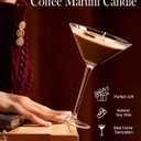 Martini Candle Gifts for Women,The Ideal Martini Gifts Soy Wax Candle for HomeBedroom,Home Decor for Mother,Coffee Bar Scented for Christmas Birthday, HalloweenHighly Scented & Long Lasting (one pack)