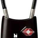 Master Lock 4688D Accepted Set Your Own Combination TSA Approved Luggage Lock, 1 Pack, Black