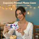 Compatible for iPhone 14 Case, Pretty Butterfly Print Three-Dimensional Wave Clear Case for Girls Women, Soft Full Package Anti-Fall Cover for iPhone 14, Color Butterfly