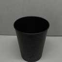 Monarch Abode Black Hand Hammered Metal Wastebasket for Home Office Bedroom, Decorative Waste Basket, Modern Bathroom Garbage Can, Durable & Decorative Trash Bin, Black Bathroom Trash Can