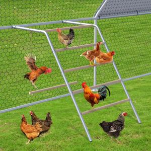 Chicken Perch for Coop with Chicken Swing,Chicken RoostIing Bars, Chicken Coop Roosting LadderPerfect for Backyard PoultryEasy Installation & Cleaning(55'' L x 41'' W)