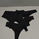 DEANGELMON Seamless Thongs for Women No Show Thong Underwear Women Comfortable Multiple Pack (Small, Black-6 Pack)