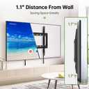 USX MOUNT Fixed TV Wall Mount with Low Profile for Most 26-55 Inch LED, LCD and Flat Screen TVs, TV Mount Bracket with VESA Up to 400x400mm and Weight Capacity 99lbs,and Space Saving TV Bracket