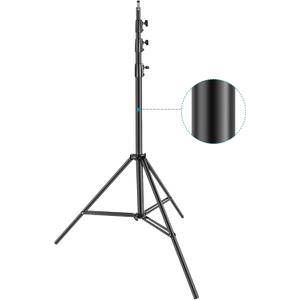 Neewer Heavy Duty Light Stand, Metal 13ft/4m Adjustable Photography Tripod C Stand with Spring Cushion 1/4" Screw for Studio LED Continuous Light Background Flash Strobe, Max Load: 22lb/10kg, Black