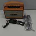 Retro Karaoke Machine with 2 Rechargeable Microphones, Wireless Loud Bass Bluetooth Speaker for Adults, Support USB/TF/AUX/RCA, Portable PA System for Home Party, Vintage Decor, Gift (Brown)