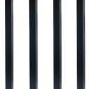 QLLY 28 inch Adjustable Metal Furniture Legs, Square Office Table Furniture Leg, Set of 4 (Black)