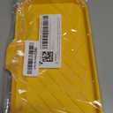 Silicone Bathroom Soap Dishes with Drain Spout-Bathroom and Kitchen Sink Organizer,Sponge Holder,Dish Soap Tray,Perfect for Dispenser,Scrubber,Bottle,Cup on Sink or Counter-Yellow 9.6"5.3"