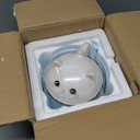 WHJY Cute Ramen Bowl Set，Kitty Ramen Bowl with Lid, Microwavable Ramen Cooker for Instant Ramen Noodles Soup Cups With Lid – 35 oz,Blue