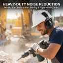 32dB Ear Muffs Hard Hats,Sound Proof Safety Ear Protection For Construction,Gun Range,Lawn Mowing